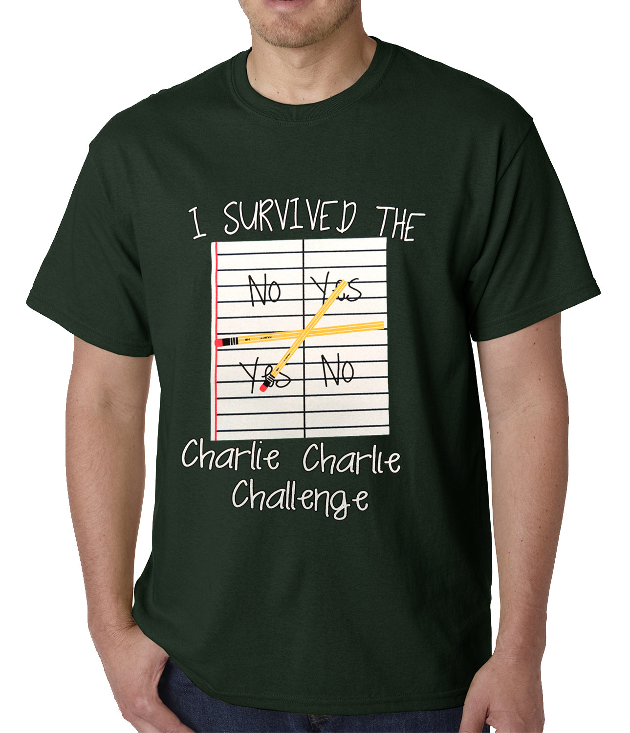 I Survived Charlie Charlie Mens T-shirt