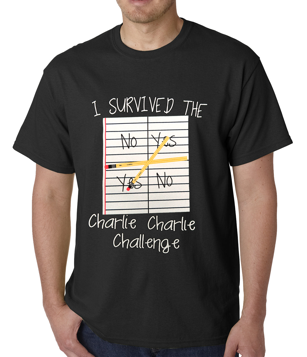 I Survived Charlie Charlie Mens T-shirt