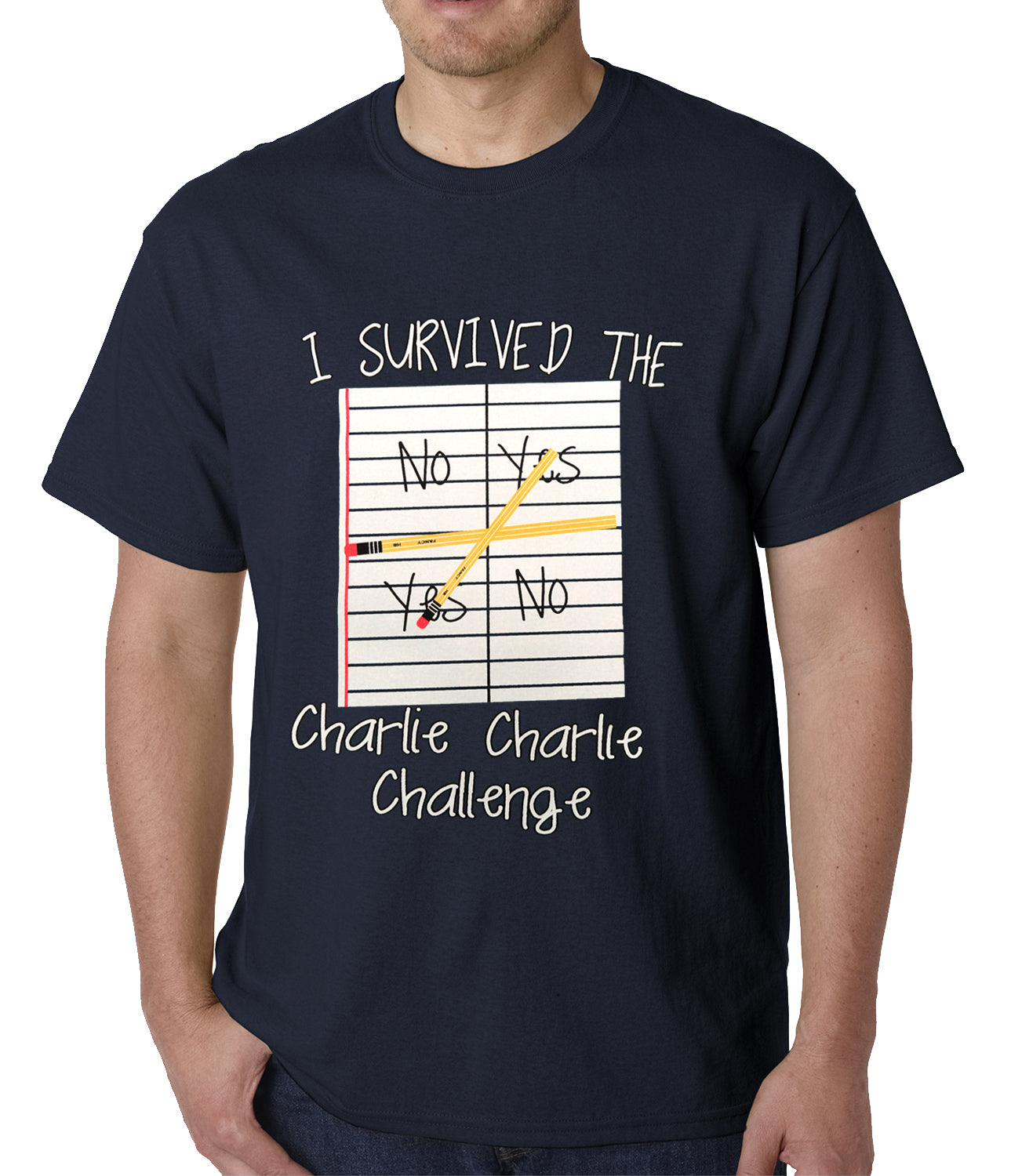I Survived Charlie Charlie Mens T-shirt