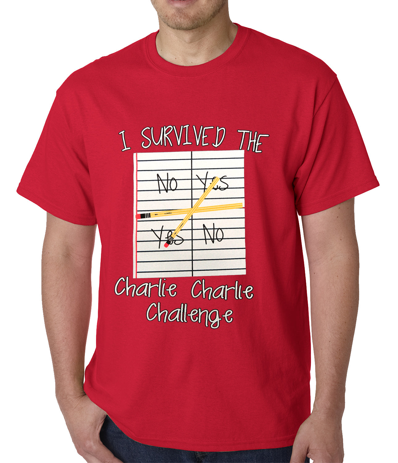 I Survived Charlie Charlie Mens T-shirt