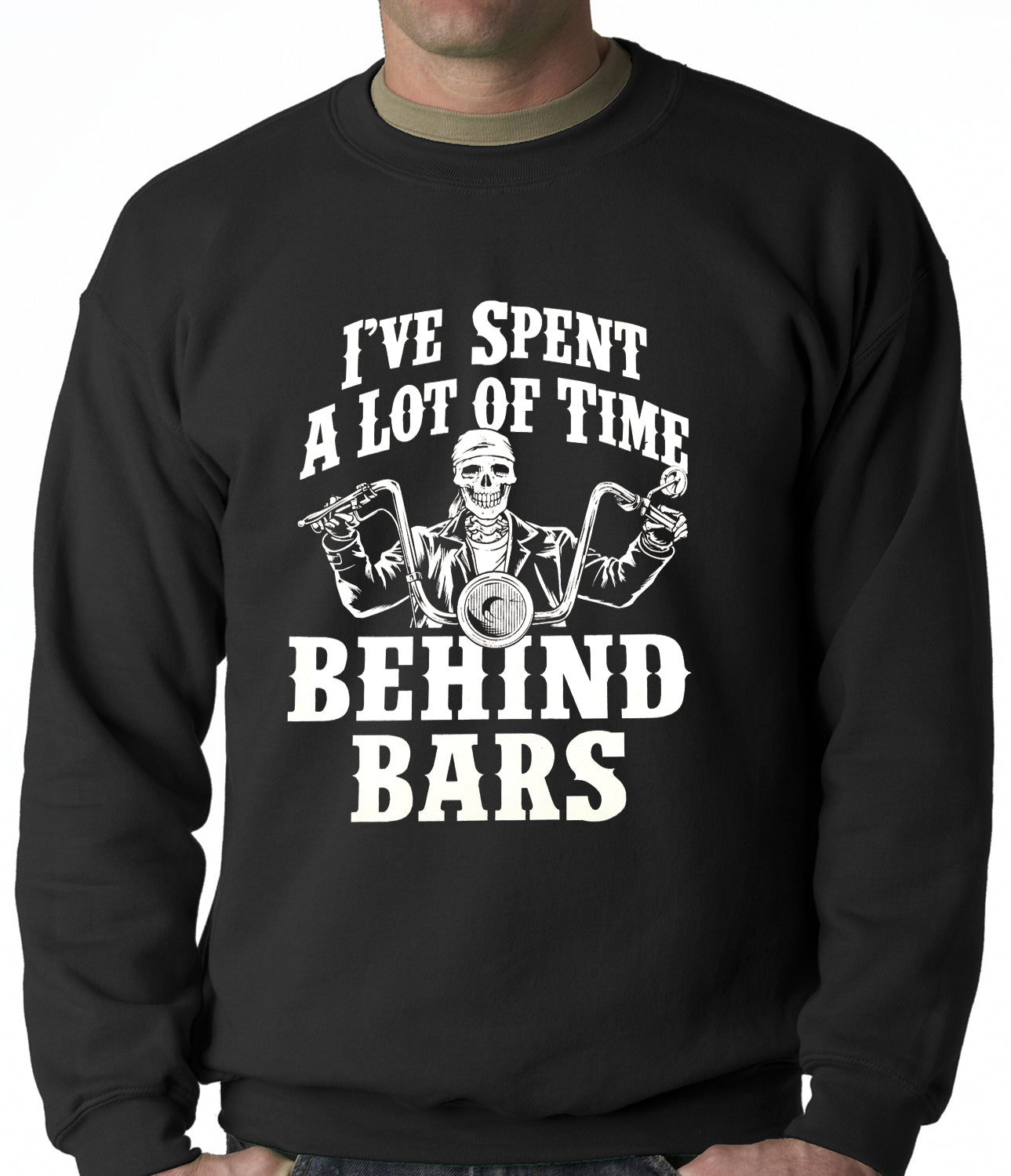 I've Spent a Lot of Time Behind Bars Adult Crewneck