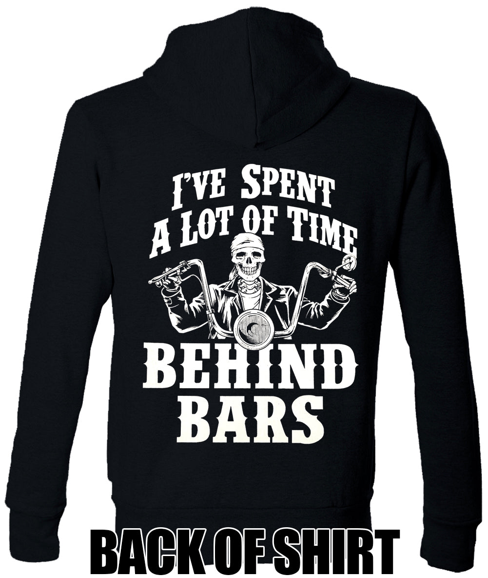 I've Spent a Lot of Time Behind Bars Adult Hoodie