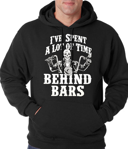 I've Spent a Lot of Time Behind Bars Adult Hoodie