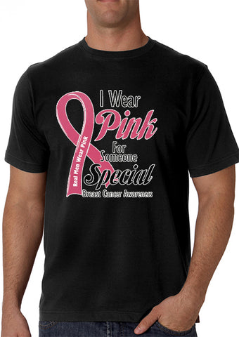 I Wear Pink For Someone Special  Men's T-Shirt