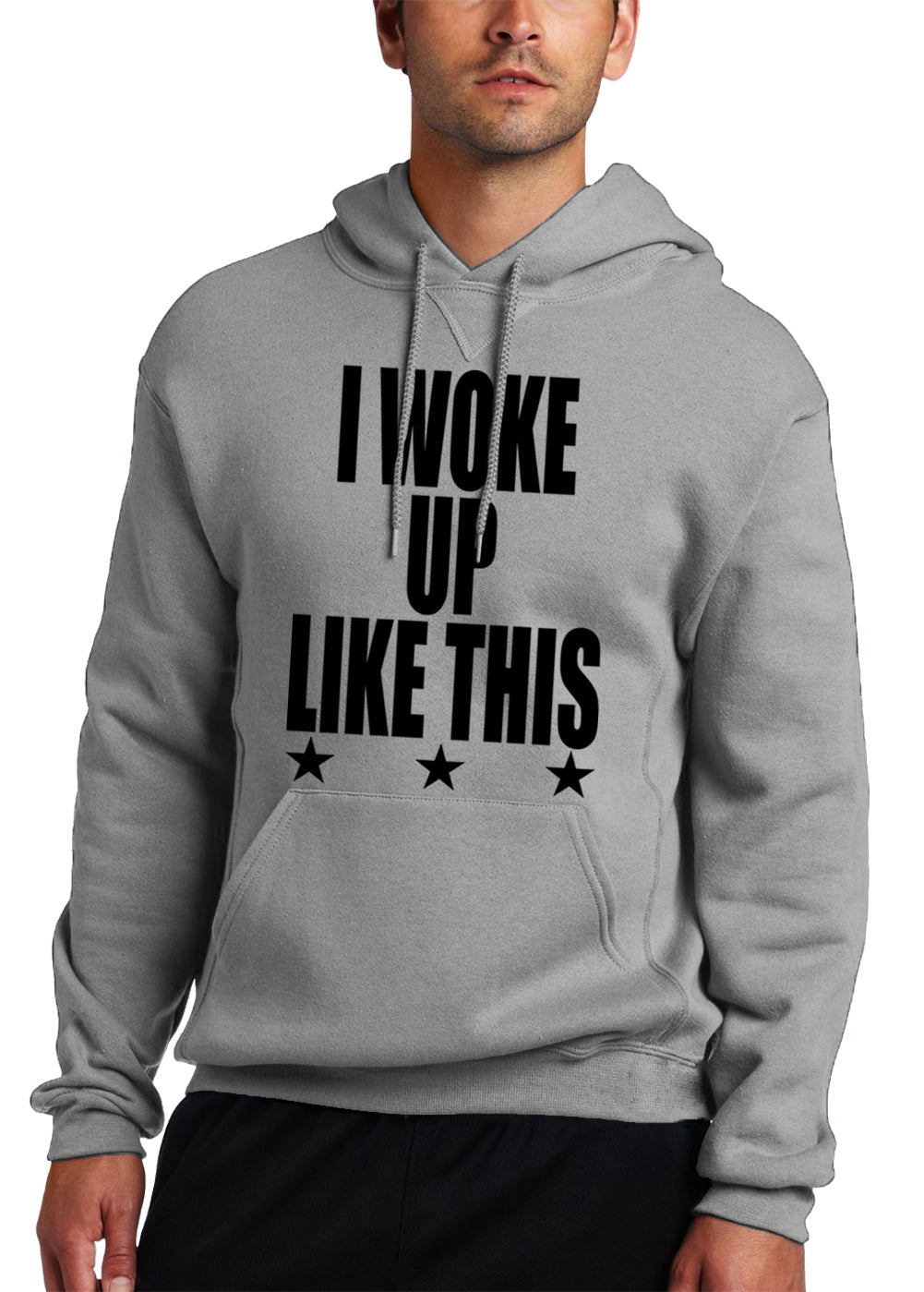 I Woke Up Like This w/ Stars Adult Hoodie