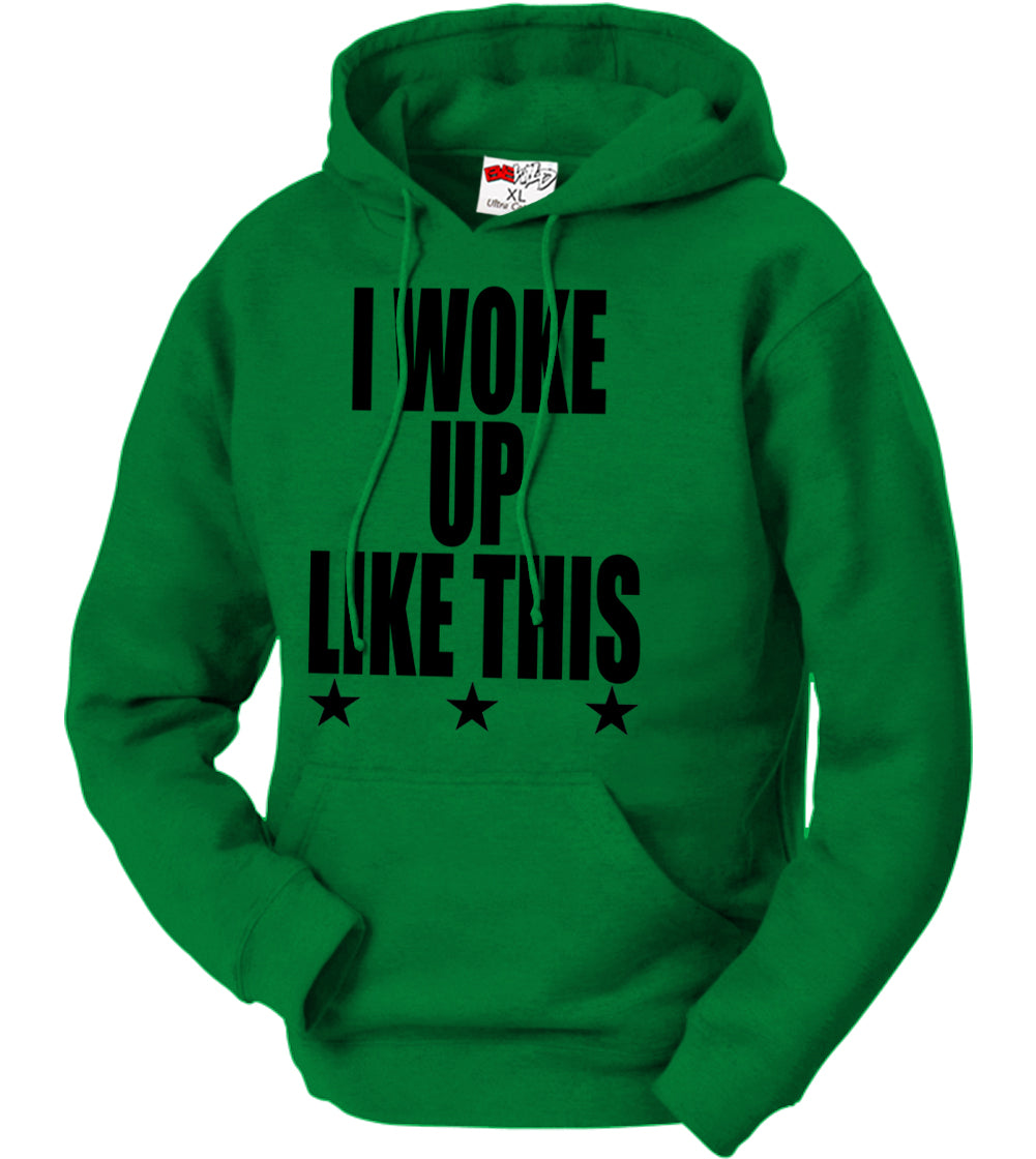 I Woke Up Like This w/ Stars Adult Hoodie