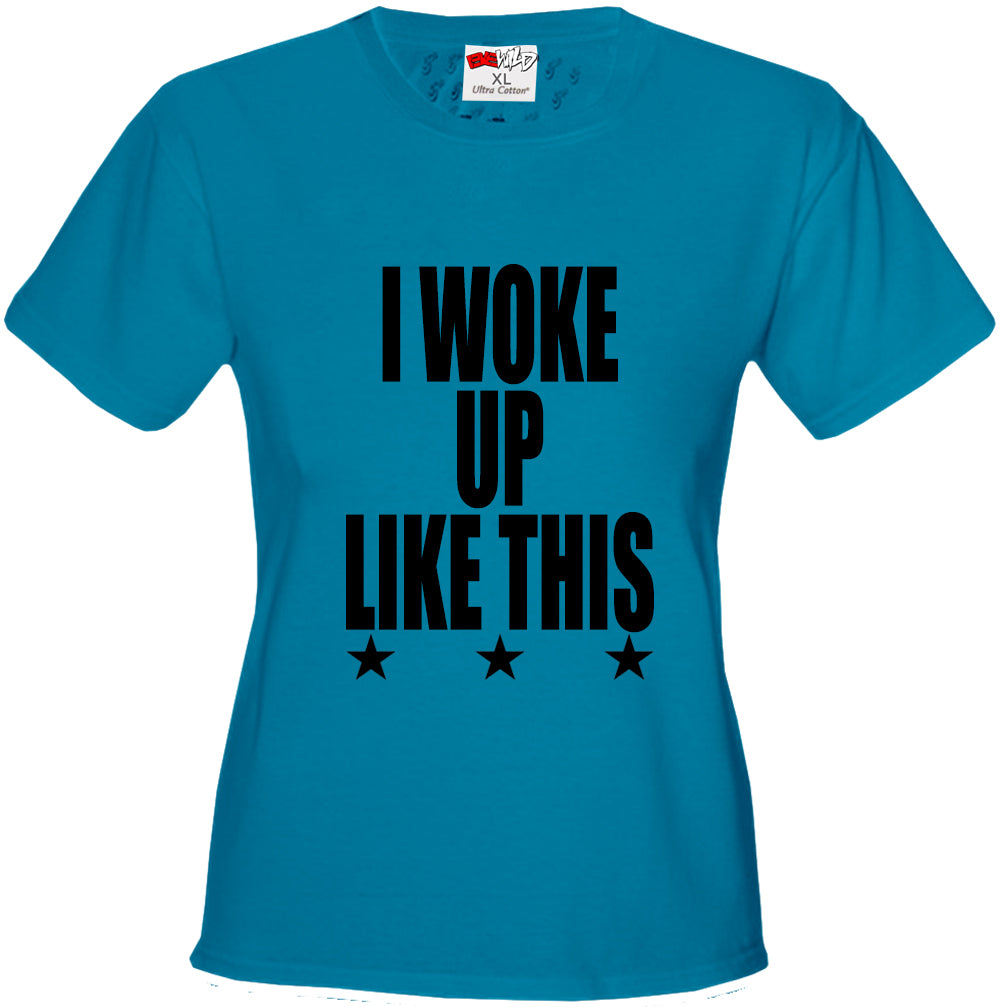 I Woke Up Like This w/ Stars Girl's T-Shirt