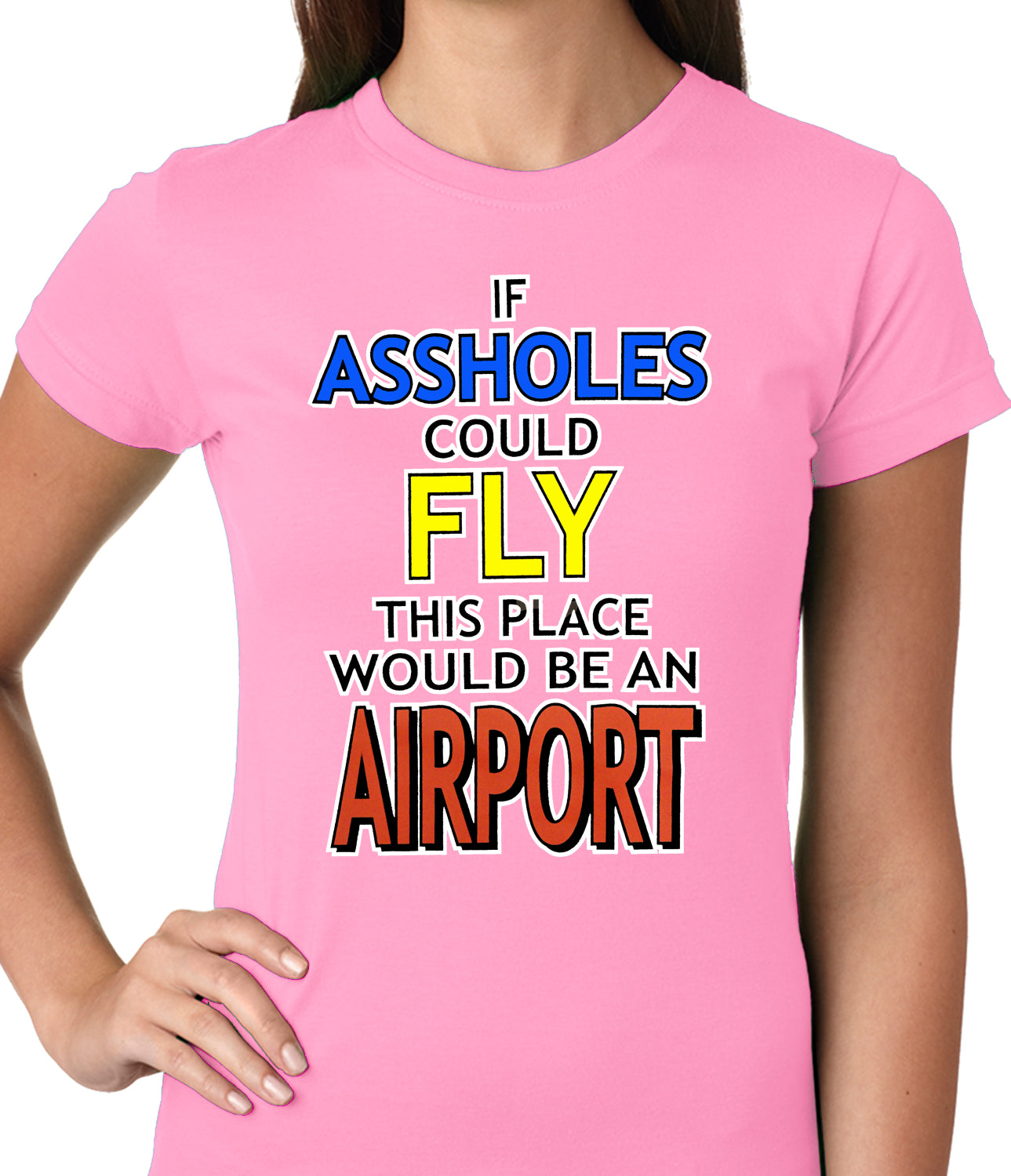 If Assholes Could Fly, This Place Would Be An Airport Girls T-shirt
