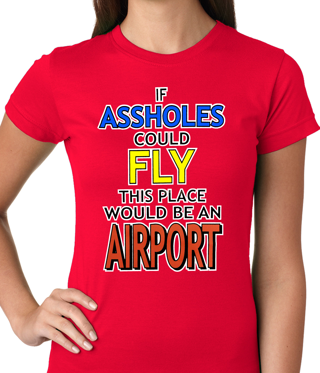 If Assholes Could Fly, This Place Would Be An Airport Girls T-shirt