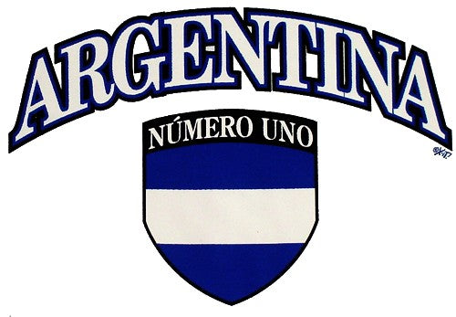 International Soccer Shirts - Argentina Crest T-Shirt (Mens)