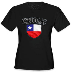 International Soccer Shirts - Chile Crest Girls T-Shirt