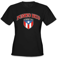 International Soccer Shirts - Puerto Rico Crest T-Shirt (Girls)
