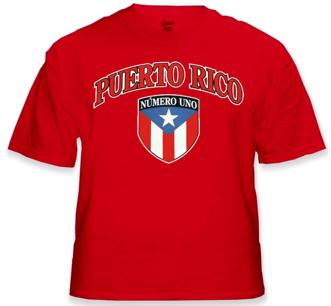 International Soccer Shirts - Puerto Rico Crest T-Shirt (Mens)