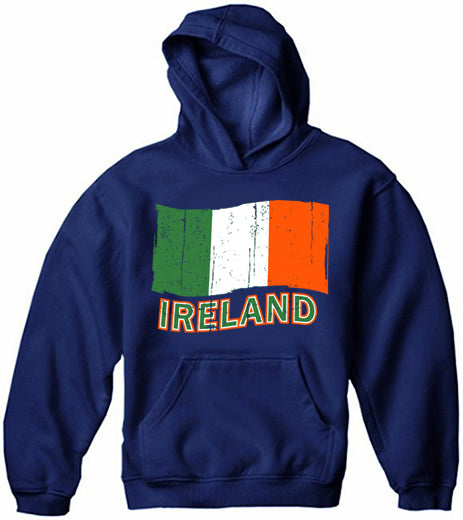 Ireland Vintage Flag Adult Hoodie