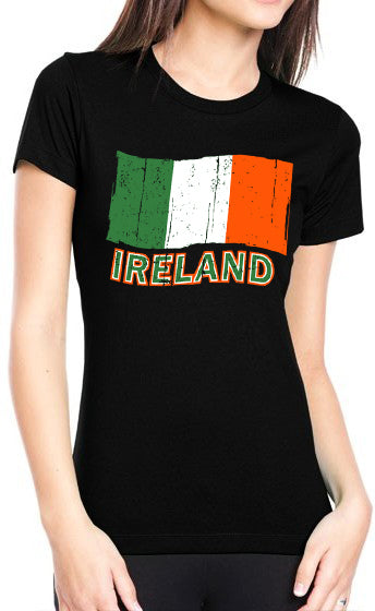 Ireland Vintage Flag Girl's T-Shirt