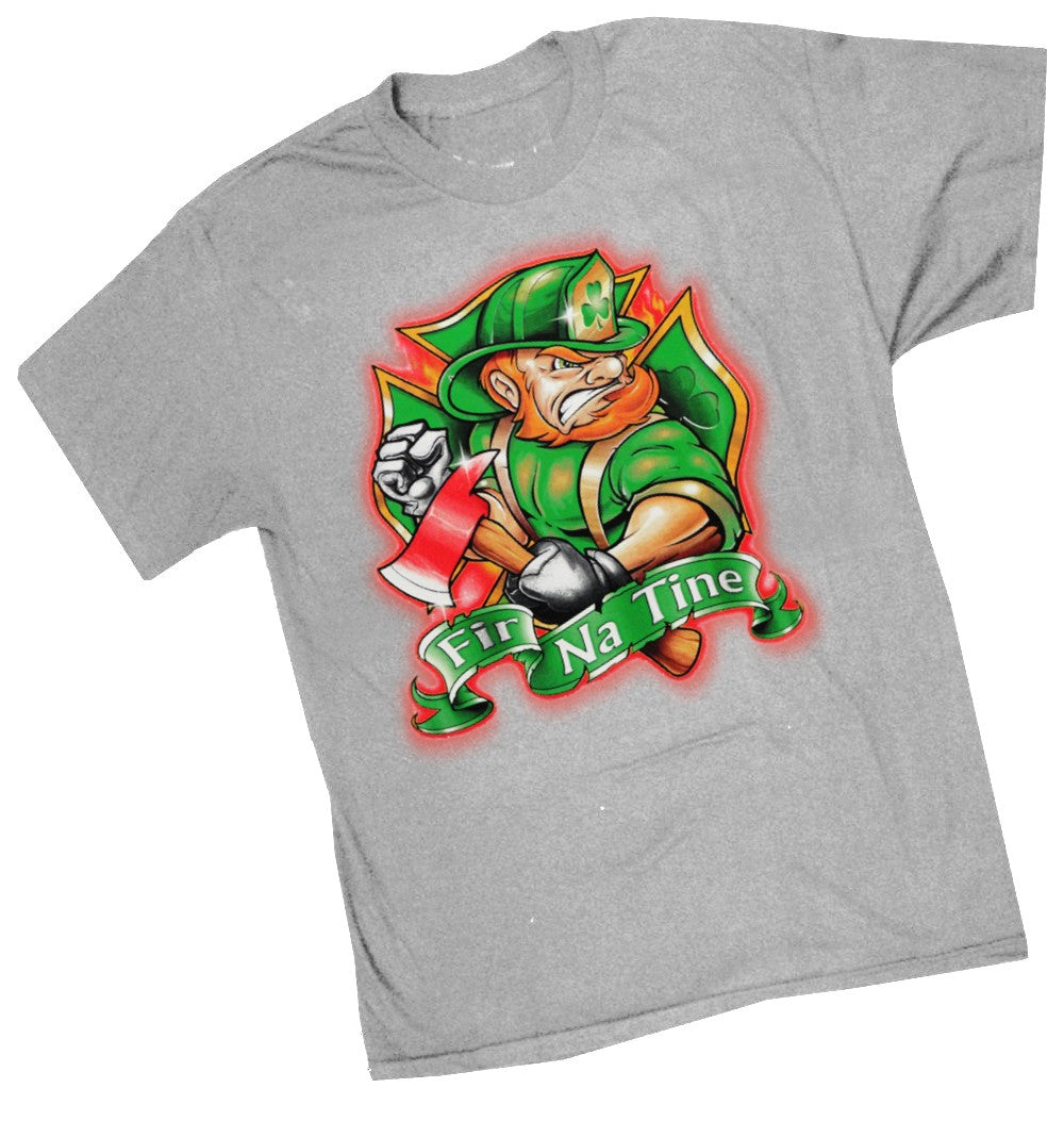 Irish Firefighters T-Shirt - "Fir Na Tine" Men of Fire T-Shirt