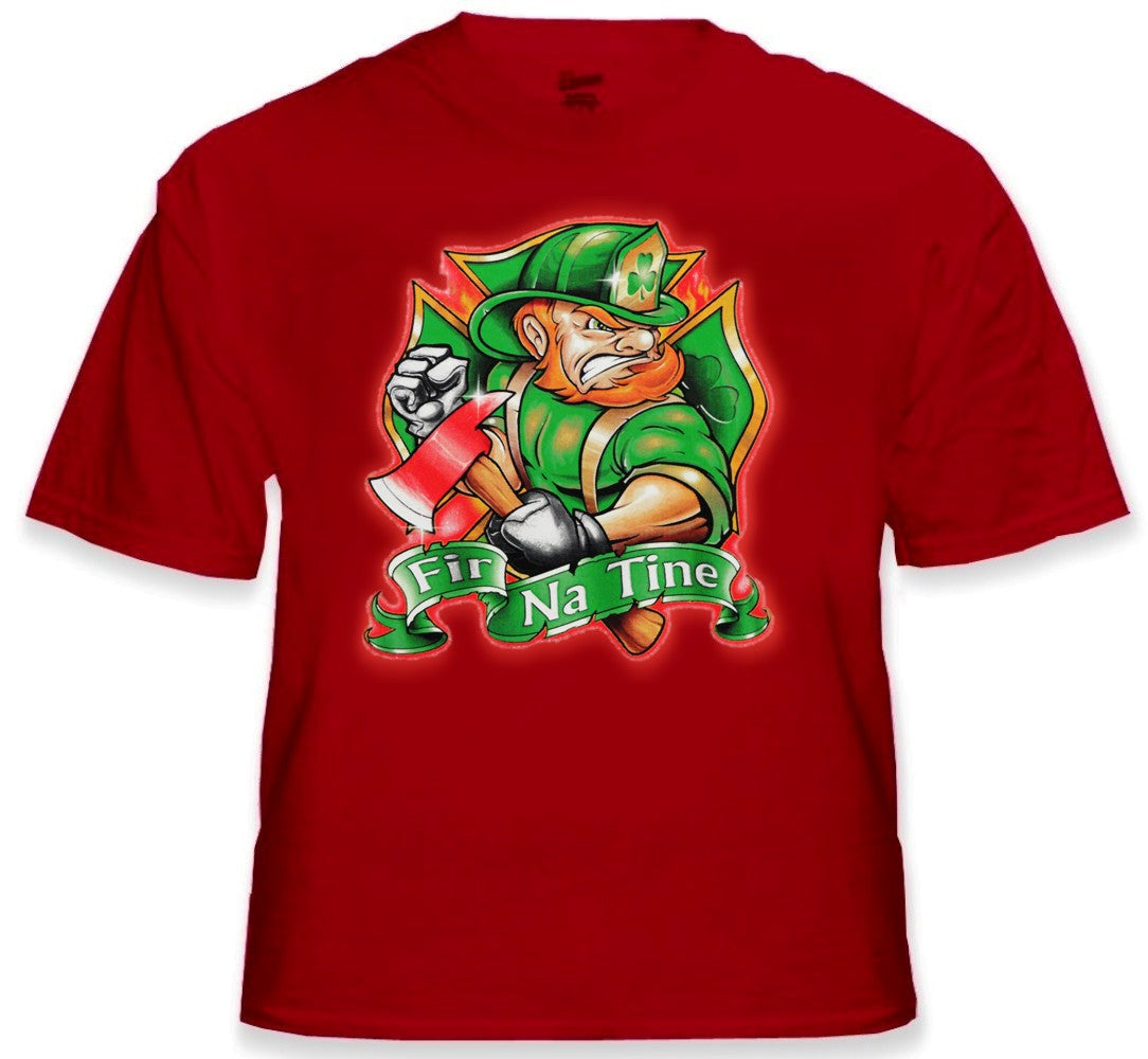 Irish Firefighters T-Shirt - "Fir Na Tine" Men of Fire T-Shirt