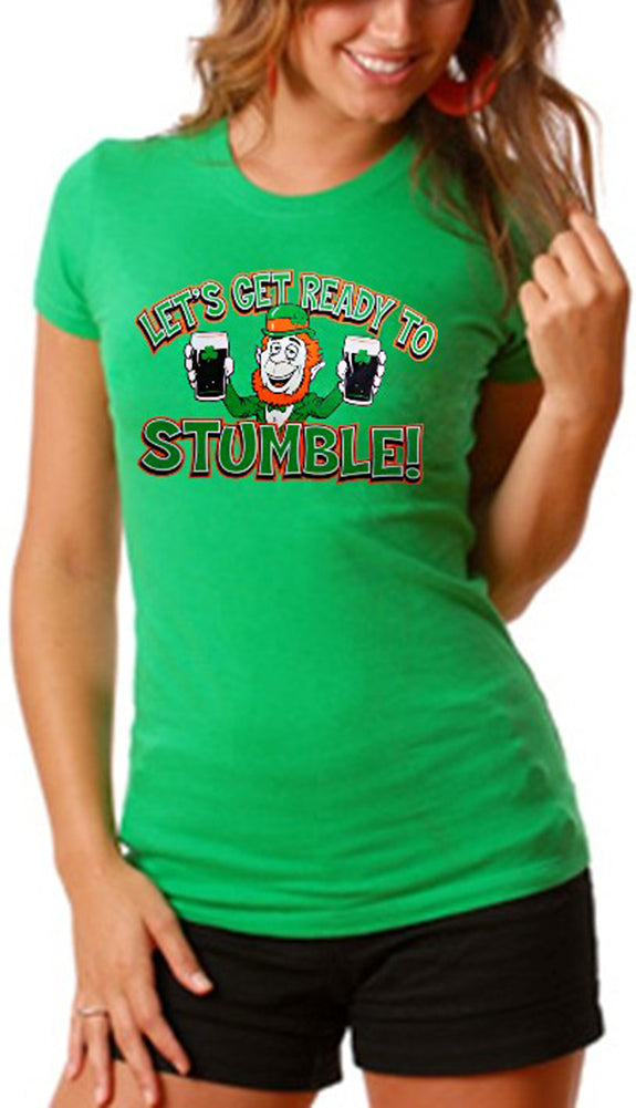 Irish "Let's Get Ready To Stumble!" Girls T-Shirt