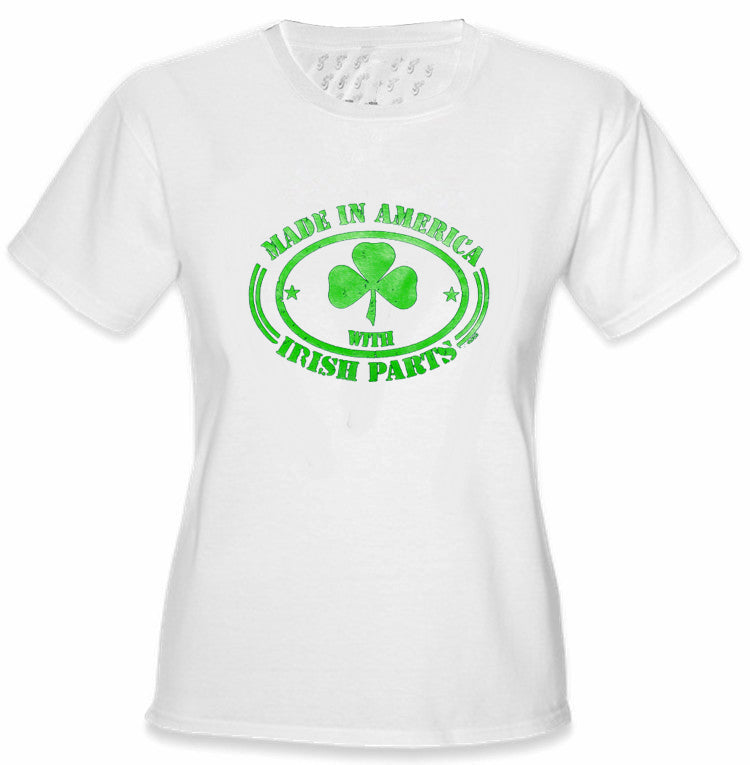 Irish Made In America With Irish Parts Ladies T-Shirt