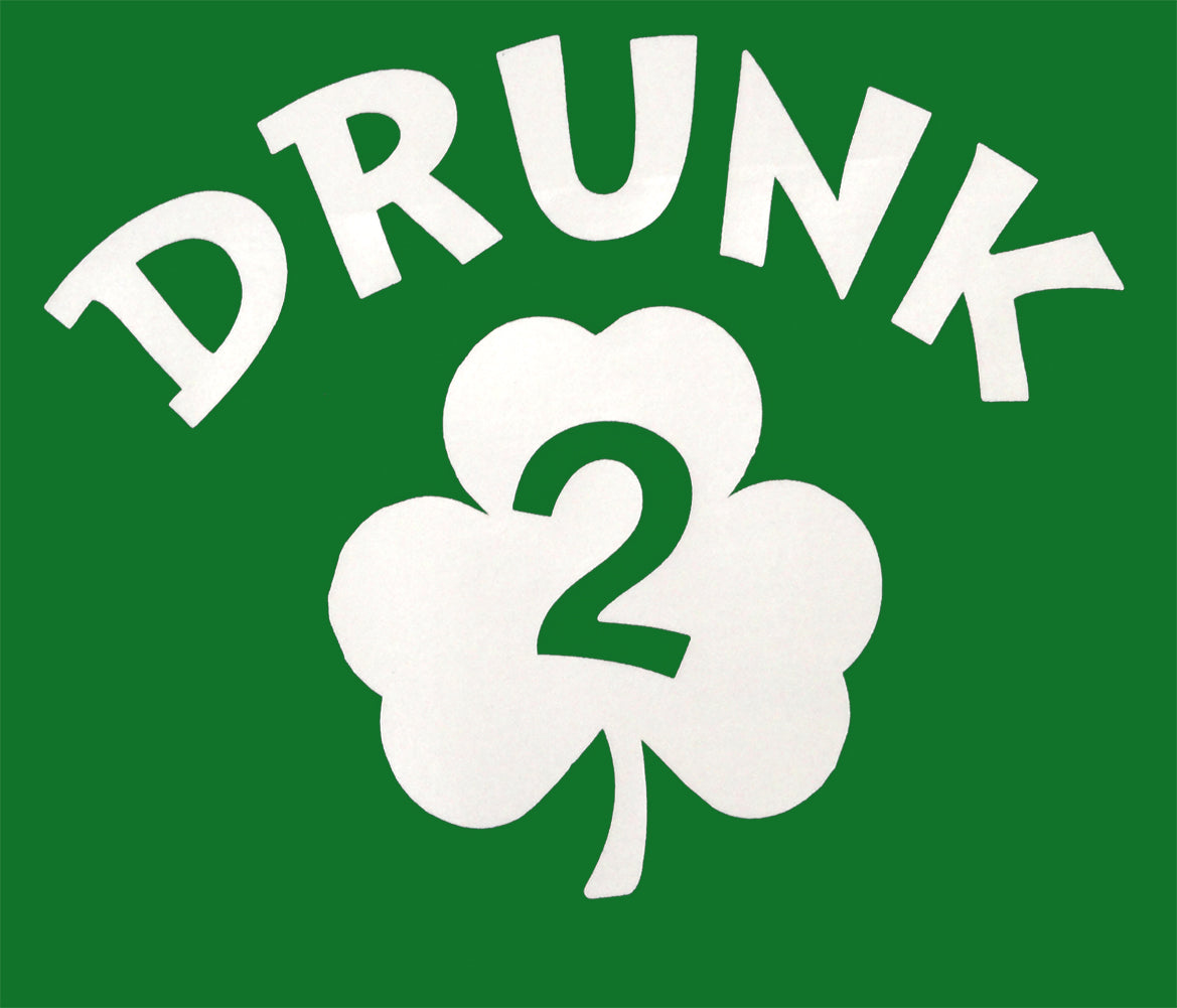 Irish Shamrock Drunk Adult Hoodie (Kelly Green)