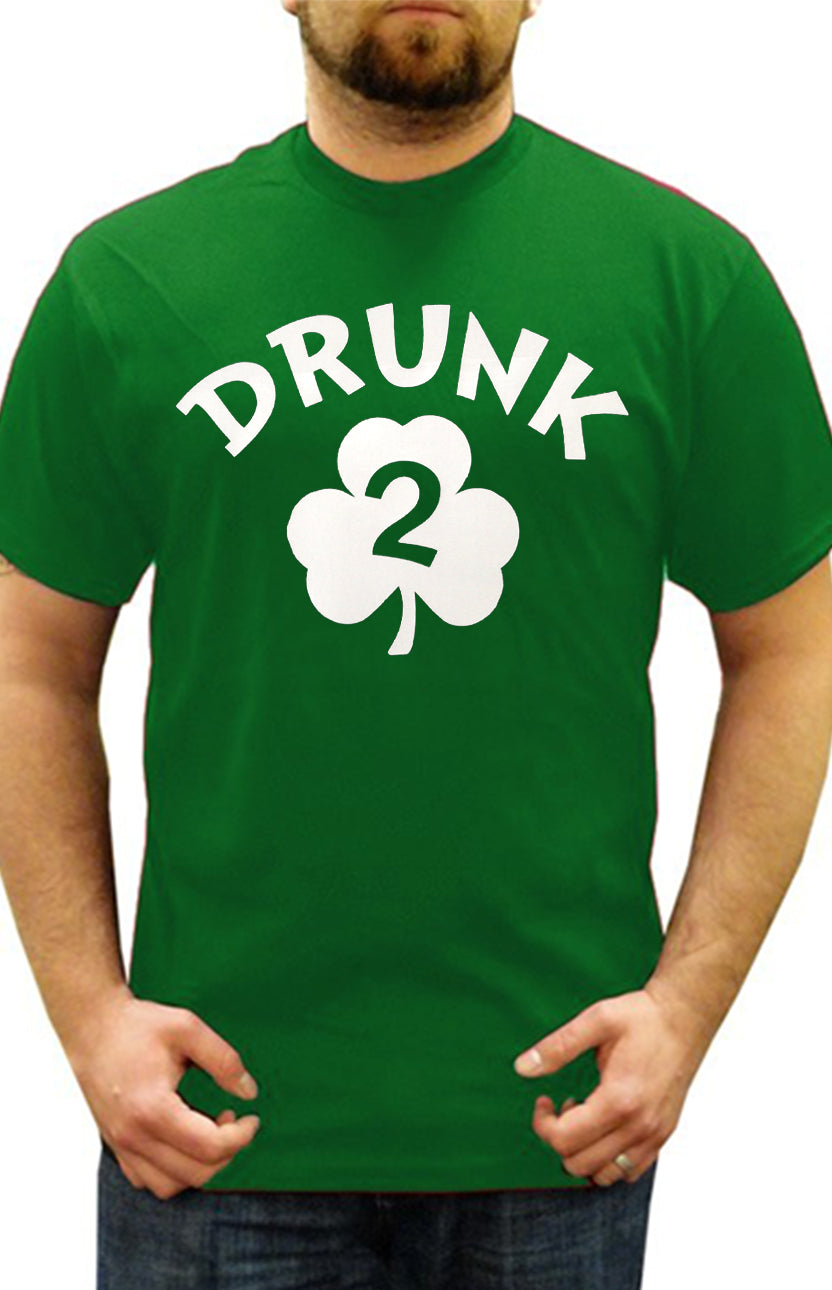Irish Shamrock Drunk Men's T-Shirt (Kelly Green)