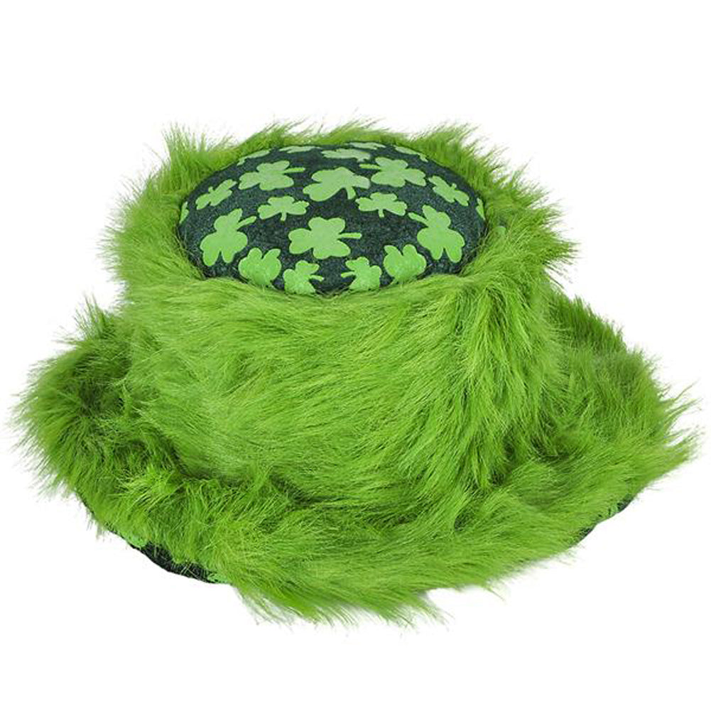 Irish Shamrock Furry Bucket Hat