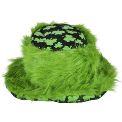 Irish Shamrock Furry Bucket Hat