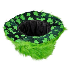 Irish Shamrock Furry Bucket Hat