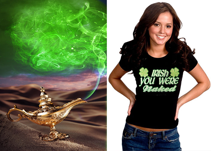 Irish You Were Naked Girl's T-Shirt