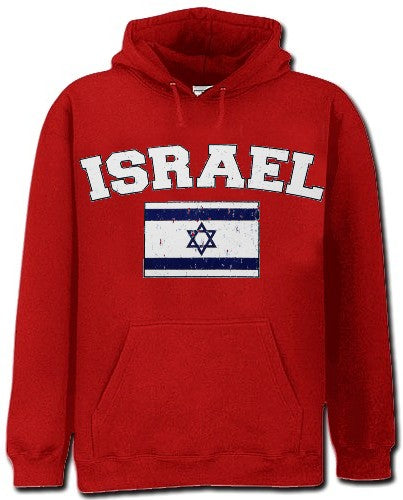 Israel Vintage Flag International Mens Hoodie
