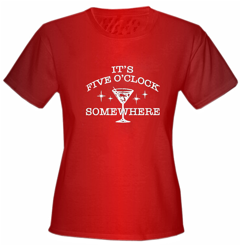 It's 5 O'clock Somewhere Girls T-Shirt