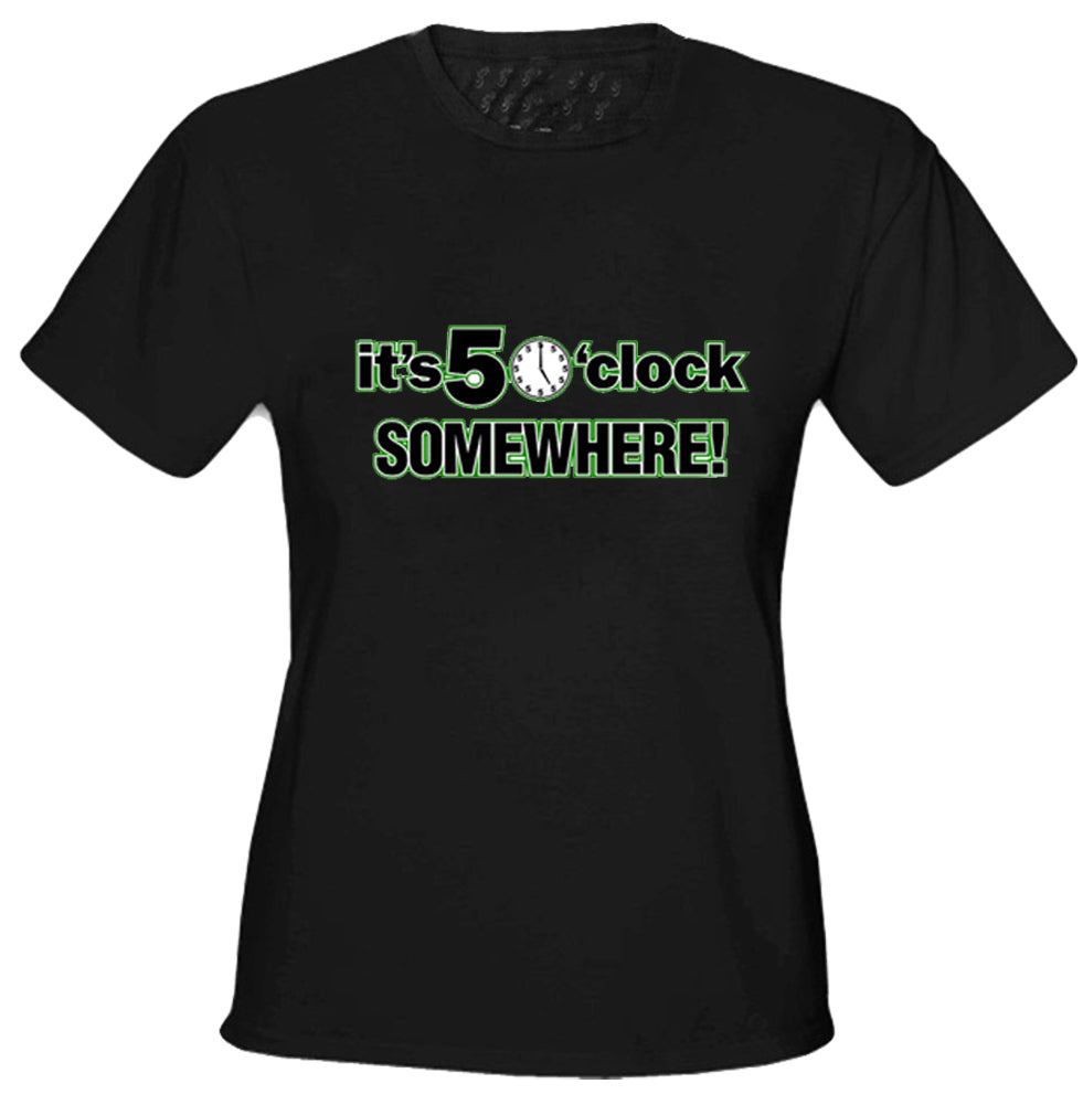 It's 5 O'Clock Somewhere Girls T-Shirt