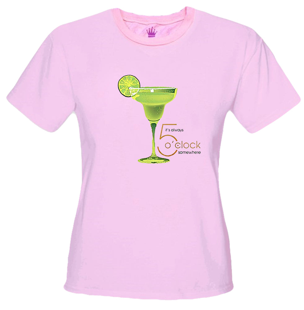 It's Always 5 o'clock Somewhere Margarita Girls T-Shirt