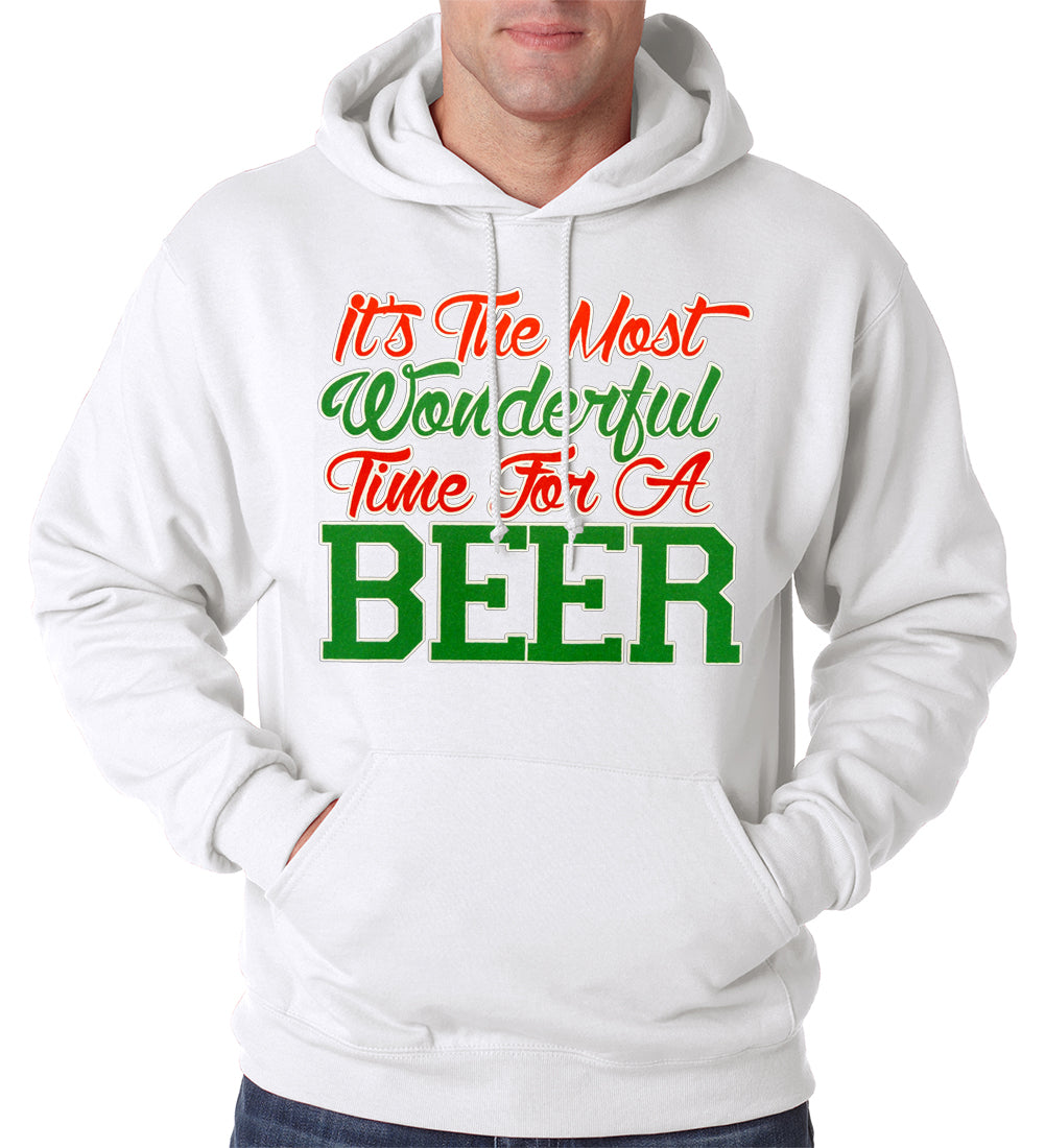 It's The Most Wonderful Time For A Beer Adult Hoodie
