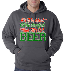 It's The Most Wonderful Time For A Beer Adult Hoodie
