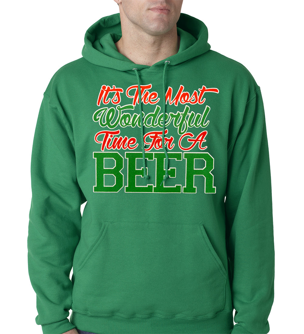 It's The Most Wonderful Time For A Beer Adult Hoodie