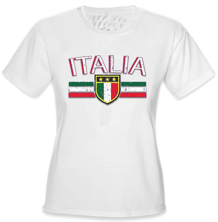 Italia Vintage Shield International Girls T-Shirt