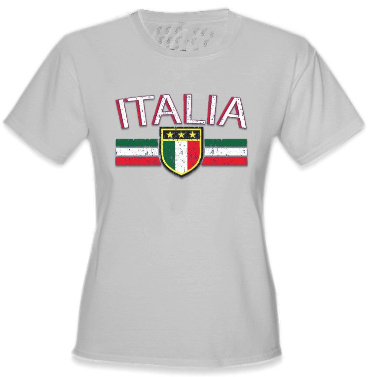 Italia Vintage Shield International Girls T-Shirt