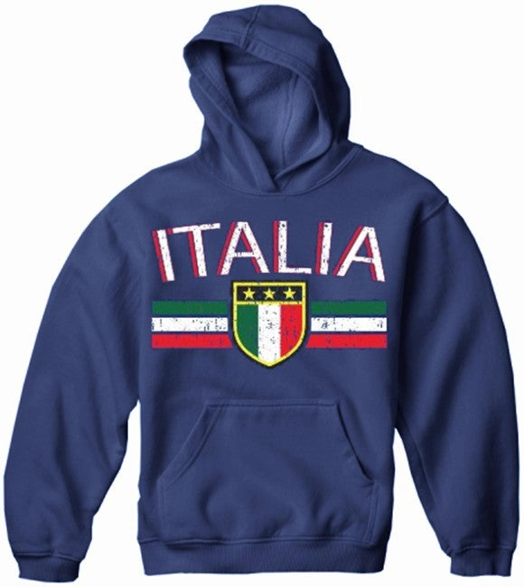 Italia Vintage Shield International Mens Hoodie
