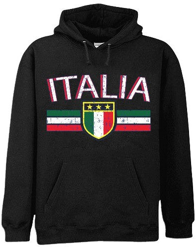 Italia Vintage Shield International Mens Hoodie