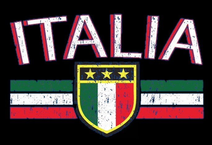 Italia Vintage Shield International Mens Hoodie
