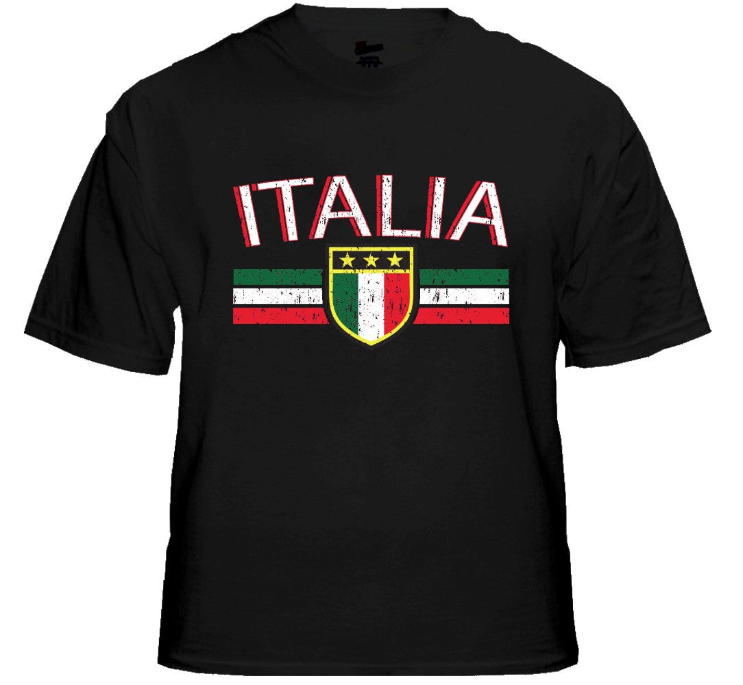 Italia Vintage Shield International Mens T-Shirt