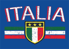 Italia Vintage Shield International Mens T-Shirt
