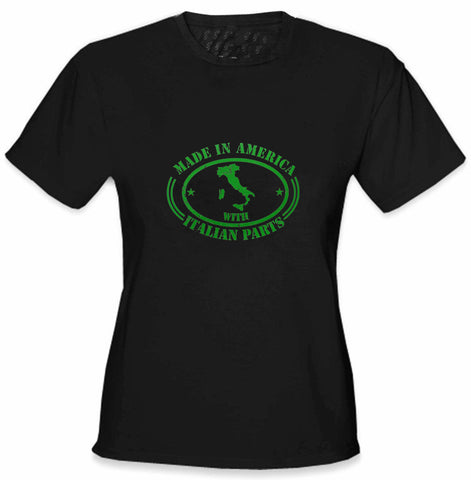 Italian Made In America With Italian Parts Ladies T-Shirt