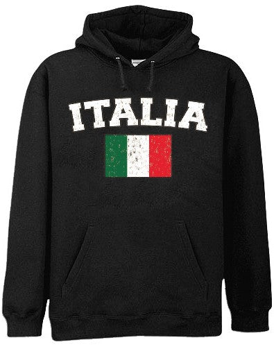Italy "Italia" Vintage Flag International Hoodie