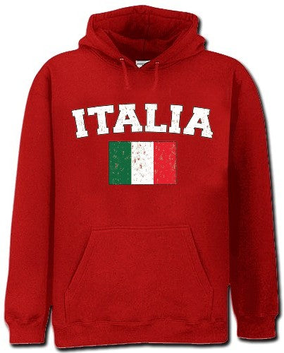 Italy "Italia" Vintage Flag International Hoodie