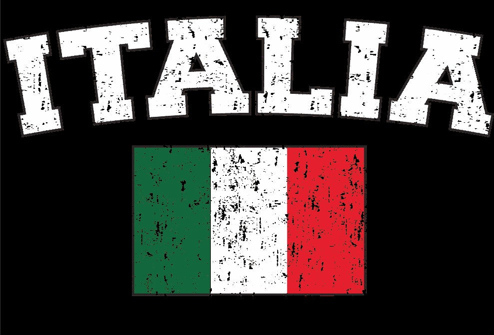 Italy "Italia" Vintage Flag International Mens T-Shirt