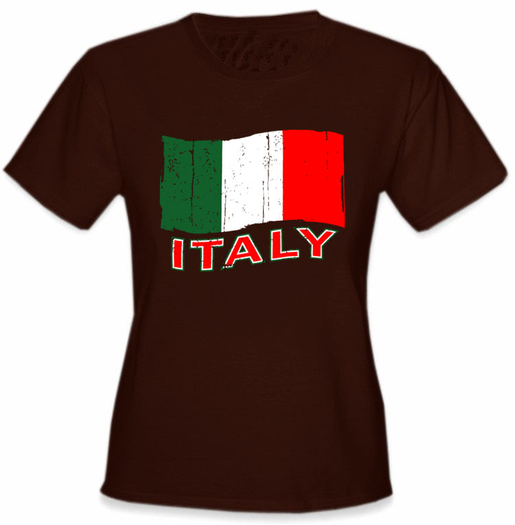 Italy Vintage Flag Girl's T-Shirt