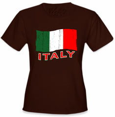 Italy Vintage Flag Girl's T-Shirt