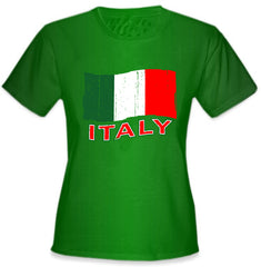 Italy Vintage Flag Girl's T-Shirt